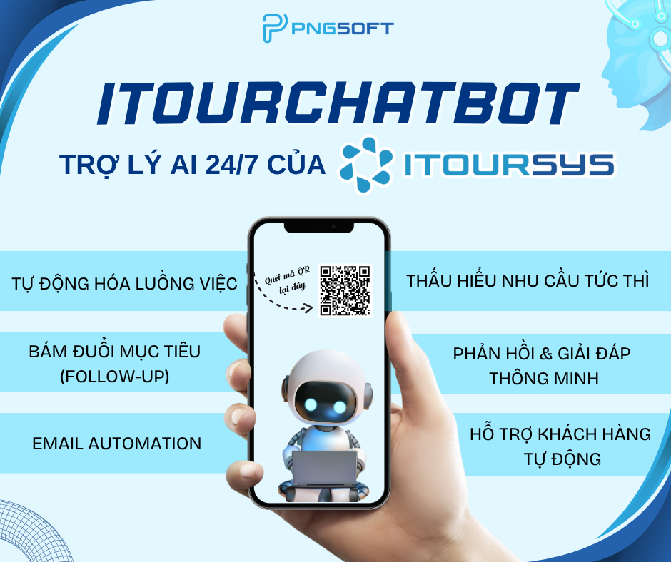 itourchatbot - trợ lý AI của itoursys 